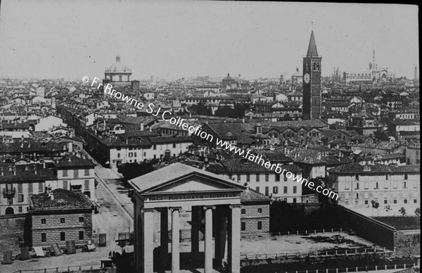 PANORMIC VIEW WITH CATHEDRAL ON SKY-LINE